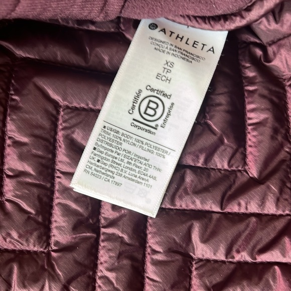 NWOT Athleta Sherpa Snap Sweatshirt - Picture 3 of 5
